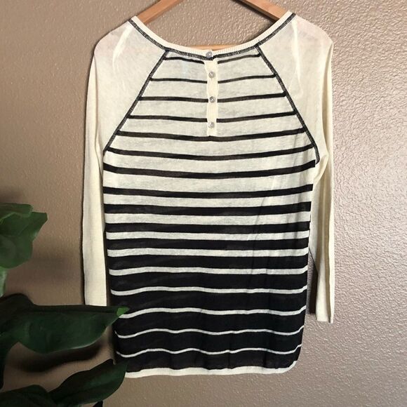 Cynthia Rowley Striped Linen Top - Picture 2 of 5